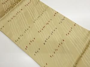 変わりよろけ斜線模様織出し名古屋帯